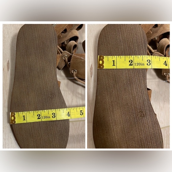 Free People Genuine Suede Sun-Chaser Tall Gladiator Sandals, sz 36 / 5.5 - Picture 15 of 16